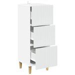 vidaXL Armoire à tiroirs Blanc 33 x 34 5 x 90 cm Bois d'ingénierie