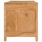 vidaXL Meuble TV 115x30x35 cm bois de teck massif