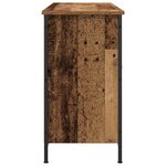 Meuble TV vidaXL Artisan Chêne 101x35x65 cm en Bois d'Ingénierie et Acier