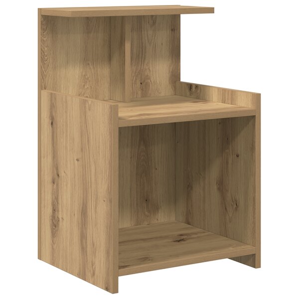 vidaXL Table de chevet - Chêne fait main - 40 x 35 x 60 cm - Bois d'ingénierie