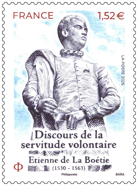 Timbre - Discours de la servitude volontaire - Etienne de La Boétie - Lettre Verte