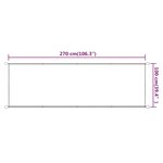 vidaXL Auvent vertical Bleu 100x270 cm Tissu oxford