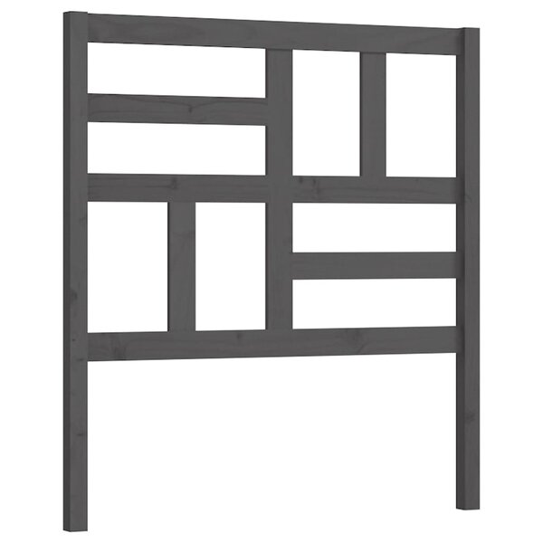 vidaXL Tête de lit Gris 96x4x104 cm Bois massif de pin
