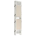 vidaXL Cloison de séparation 6 panneaux Crème 210x165 cm Tissu