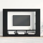 Meuble TV mural vidaXL Chêne noir 152x22x113 cm