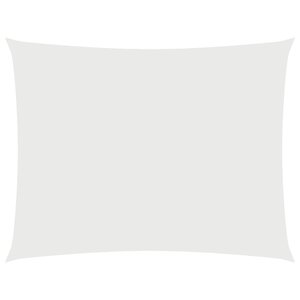 vidaXL Voile de parasol tissu oxford rectangulaire 2x3 5 m blanc