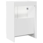 vidaXL Armoire sous évier de salle de bain Blanc 78 5 x 37 5 x 81 cm