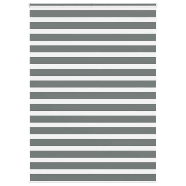 vidaXL Store zèbre gris foncé largeur du tissu 155 9 cm polyester