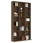 vidaXL Armoire à CD Chêne marron 102x23x177 5 cm Bois d'ingénierie