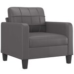 vidaXL Fauteuil Gris 60 cm Similicuir