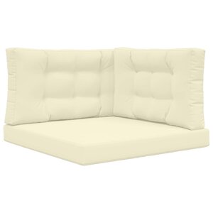 vidaXL Coussin de canapé d'extérieur Polyester Crème 80 x 80 cm