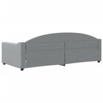 vidaXL Lit de repos gris clair 90x200 cm Tissu