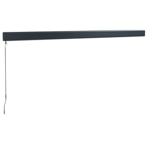 vidaXL Auvent rétractable bleu et blanc 4x3 m tissu et aluminium