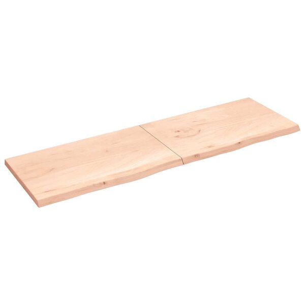 vidaXL Dessus de table 200x60x(2-4) cm bois de chêne massif non traité