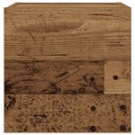 vidaXL Meuble TV mural vieux bois 30 5x30x30 cm