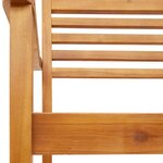 vidaXL Chaises de jardin lot de 2 59x55x85 cm bois massif d'acacia