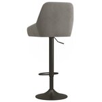 vidaXL Tabourets de bar lot de 2 gris clair velours