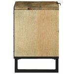 vidaXL Cabinet TV 80x31.5x46 cm Bois massif de manguier et bois reconstitué