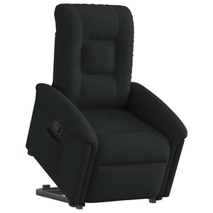vidaXL Fauteuil inclinable noir tissu