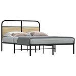 vidaXL Cadre de lit sans matelas 135x190 cm chêne sonoma