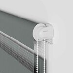 vidaXL Store zèbre gris foncé largeur du tissu 120 9 cm polyester