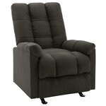 vidaXL Fauteuil inclinable Taupe Tissu