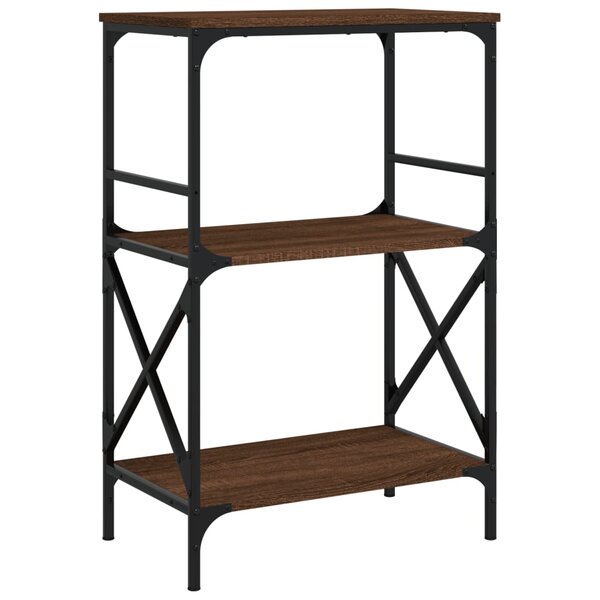 vidaXL Bibliothèque à 3 niveaux chêne marron 59x35x90 5 cm