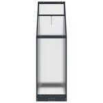 vidaXL Serre de jardin avec porte Anthracite 183 5 x 63 5 x 207 cm