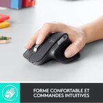 Logitech - souris mx master 3 - bluetooth/radio fréquence - usb - 7 boutons - graphite