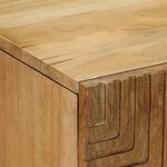 vidaXL Buffet marron 60x33x75 cm bois massif de manguier