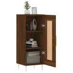vidaXL Buffet Chêne marron 34 5x34x90 cm Bois d'ingénierie
