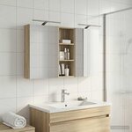 vidaXL Ensemble de Meubles de Salle de Bain 3 Pièces 130 x 14 5 x 70 cm