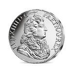 Pièce d'histoire monnaie de 10 euro argent louis xiv