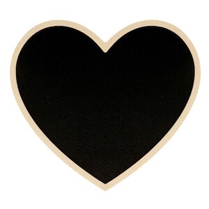 Tableau Noir Coeur 15x13 5 cm