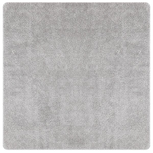 Tapis shaggy vidaXL avec support en latex Gris 160x160 cm
