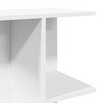 vidaXL Table de chevet blanc 46 5x29x61 cm bois d’ingénierie