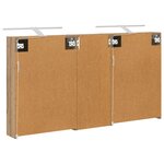 vidaXL Ensemble de Meubles de Salle de Bain 3 Pièces 130 x 14 5 x 70 cm