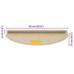 vidaXL Tapis d'escalier autocollants 30 Pièces 65x21x4 cm sable