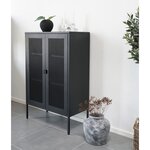 House Nordic Vitrine Anna avec porte en maille Noir