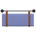 vidaXL Tête de lit suspendue Bleu denim PU antique