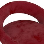 vidaXL Tabourets de bar lot de 2 rouge bordeaux velours