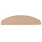 vidaXL Tapis d'escalier auto-adhésifs 30 Pièces beige 65x22 5x3 5 cm