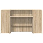 vidaXL Bureau réception chêne sonoma 180x50x103 5 cm bois d'ingénierie