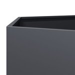 vidaXL Jardinière anthracite hexagone 138x120x45 cm acier