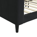 vidaXL Lit de repos noir 90x190 cm velours
