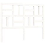 vidaXL Cadre de lit sans matelas blanc bois massif