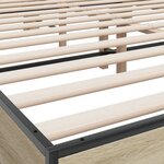 vidaXL Cadre de lit sans matelas chêne sonoma 160x200 cm
