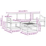 vidaXL Ensemble de canapés d'extérieur 5 pc Blanc et anthracite
