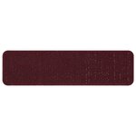 Tapis d'escalier vidaXL avec dos en latex Bourgogne 20x75 cm