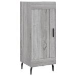 vidaXL Buffet haut Sonoma gris 34 5x34x180 cm Bois d'ingénierie
